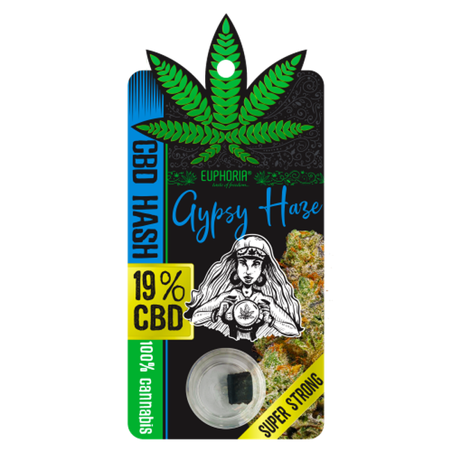 Euphoria Gypsy Haze CBD Hash (19%) - 1g-Euphoria-Blazed Wholesale