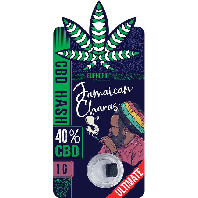 Euphoria Jamaican Charas CBD Hash (40%) - 1g-Euphoria-Blazed Wholesale