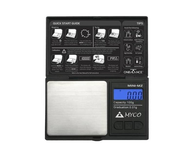 Myco Mini MZ-100 Digital Scales (100g x 0.01g)-On Balance-Blazed Wholesale