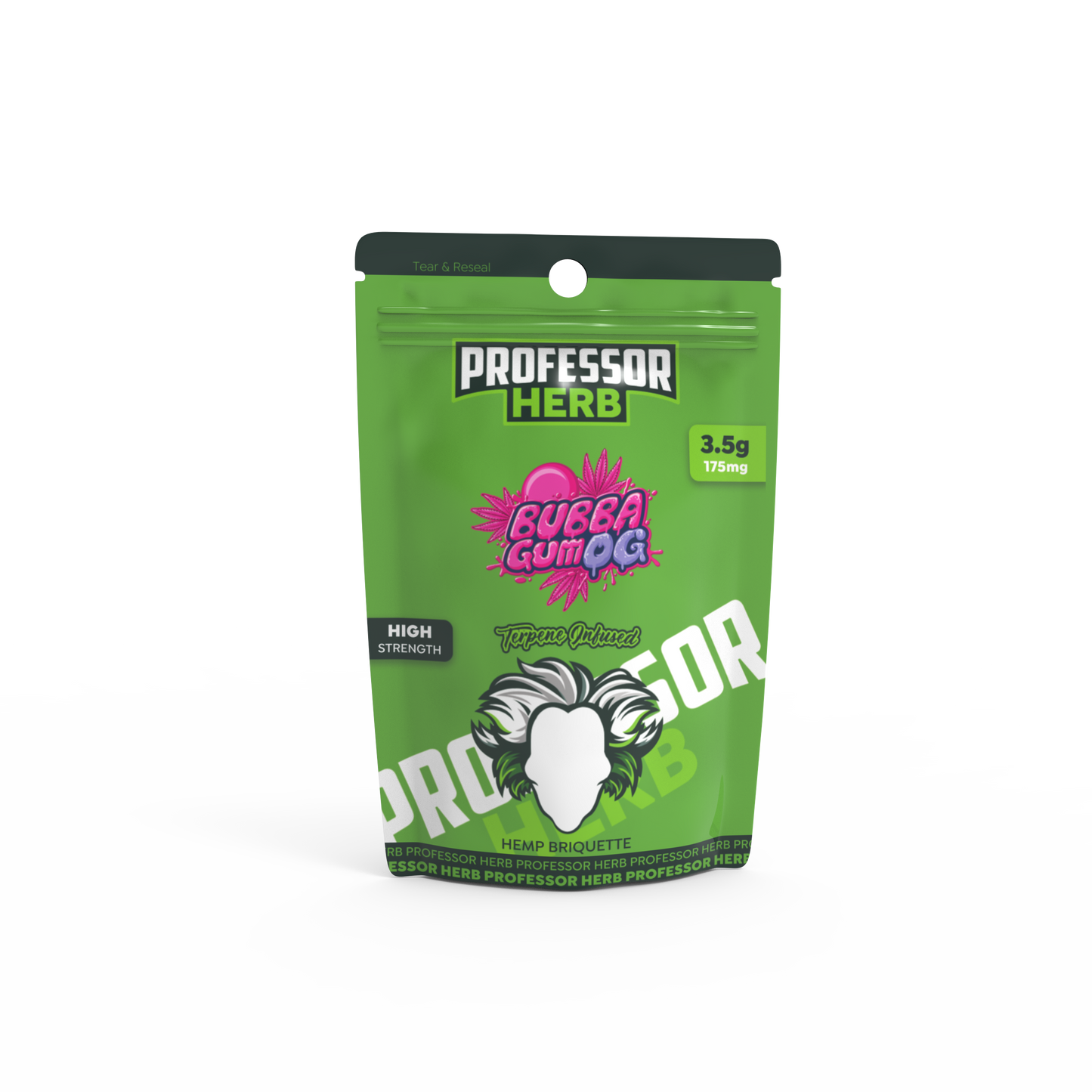 Professor Herb Hemp Briquette Hash (3.5g) - Bubba Gum OG