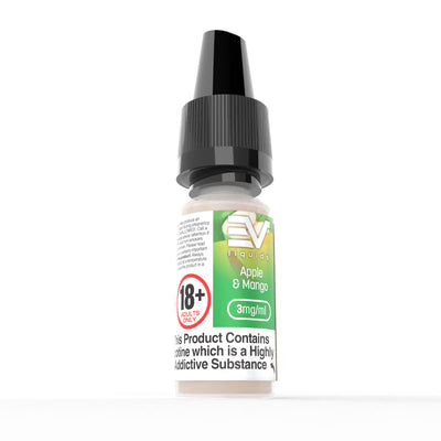 EV 10ml E-Liquids: Apple & Mango - 18mg Freebase (10 Pack)