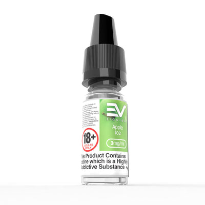 EV 10ml E-Liquids: Apple Ice - 6mg Freebase (10 Pack)