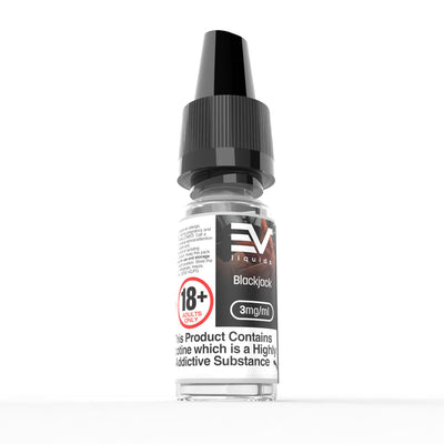 EV 10ml E-Liquids: Blackjack - 6mg Freebase (10 Pack)