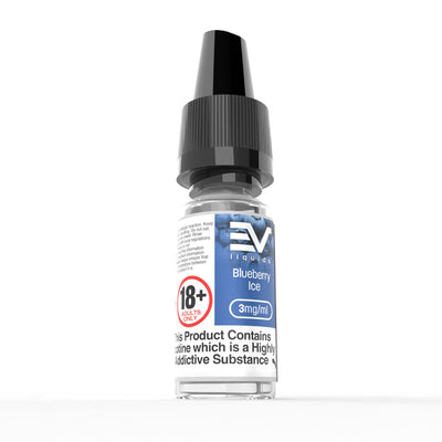 EV 10ml E-Liquids: Blueberry Ice - 6mg Freebase (10 Pack)