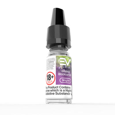 EV 10ml E-Liquids: Grape & Blackcurrant - 6mg Freebase (10 Pack)