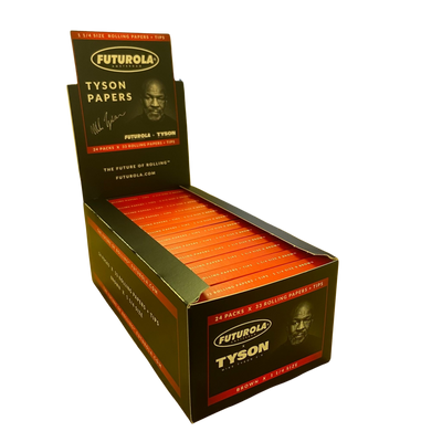 Tyson 2.0 x Futurola - 1 1/4 Rolling Papers & Tips (Full Box)