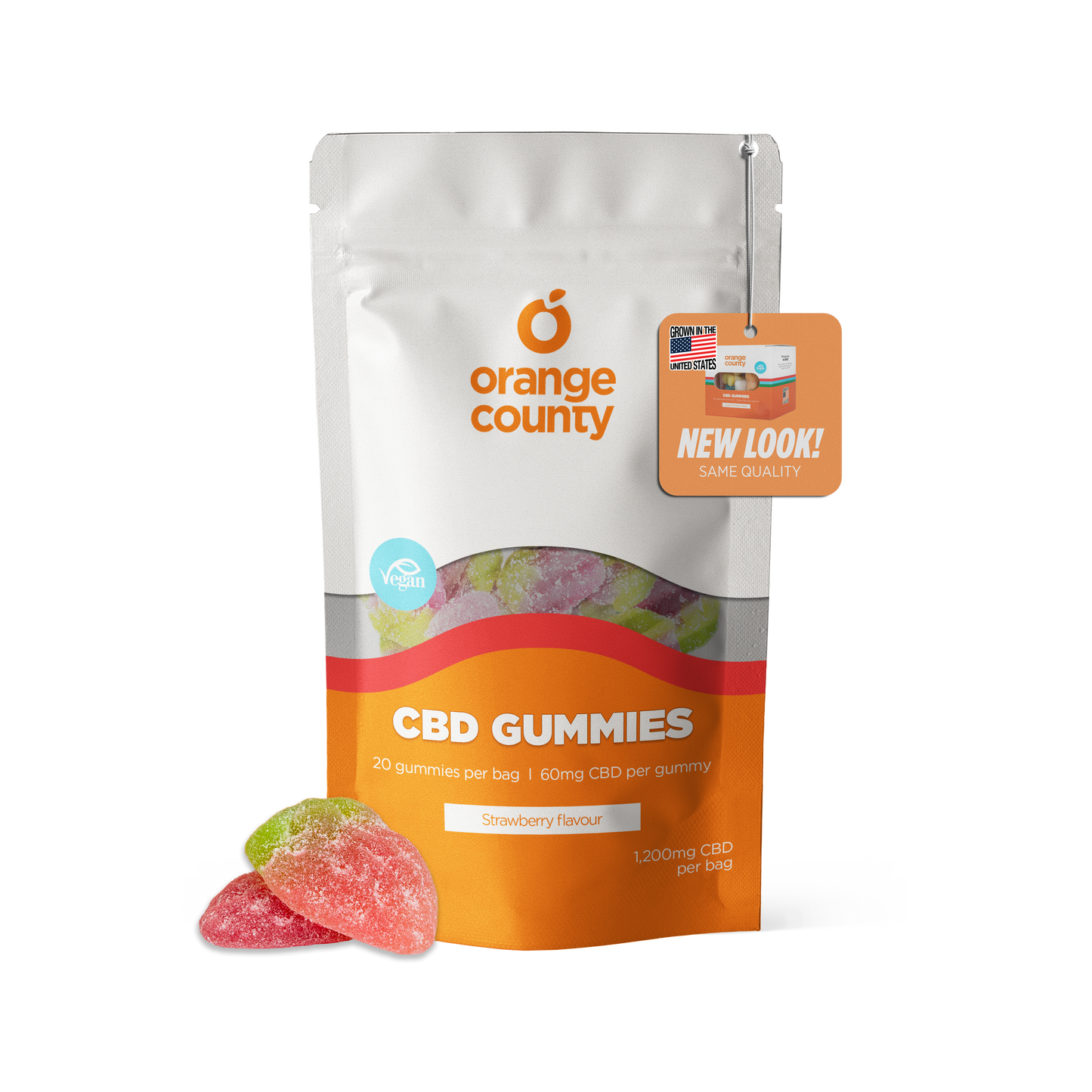 Orange County CBD Gummy Strawberries Big Grab Bag
