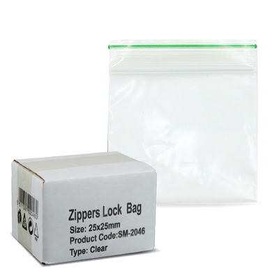 SPARKYS ZIPPER LOCK BAG CLEAR 25x25