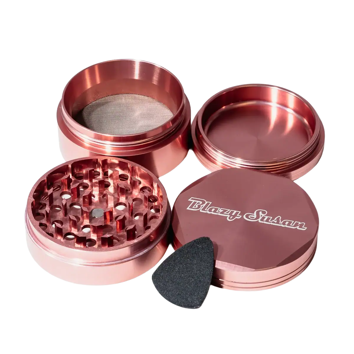 Blazy Susan 4 Piece 2.5" Grinder - Soft Pink