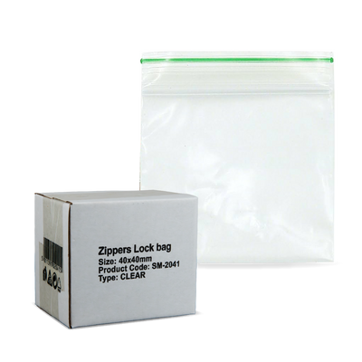 SPARKYS ZIPPER LOCK BAG CLEAR 40x40