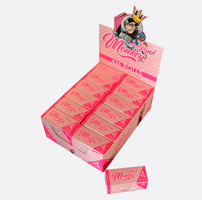 Monkey King 4m Paper Rolls: Pink - Slim (24 Pack)