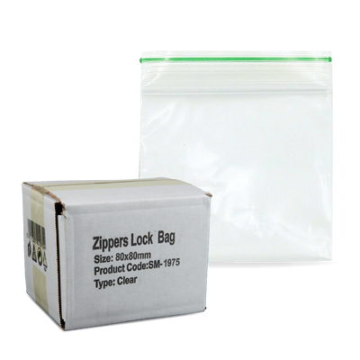 SPARKYS ZIPPER LOCK BAG CLEAR 80x80