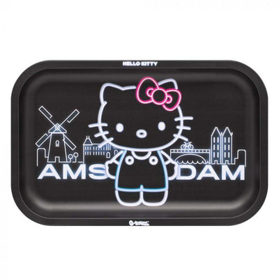 G-Rollz Hello Kitty Medium Rolling Tray - Amsterdam Black
