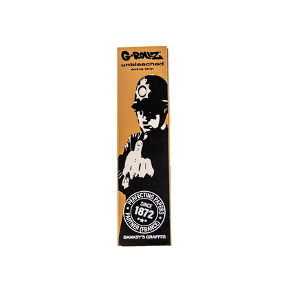 G-Rollz Banksy's Graffiti 'Rude Copper' Unbleached Kingsize Papers + Tips