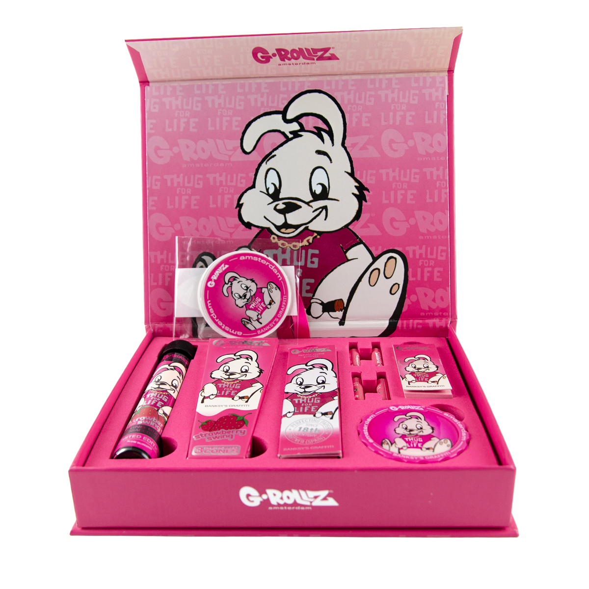 G-rollz Small Pink thug For Life Gift Set