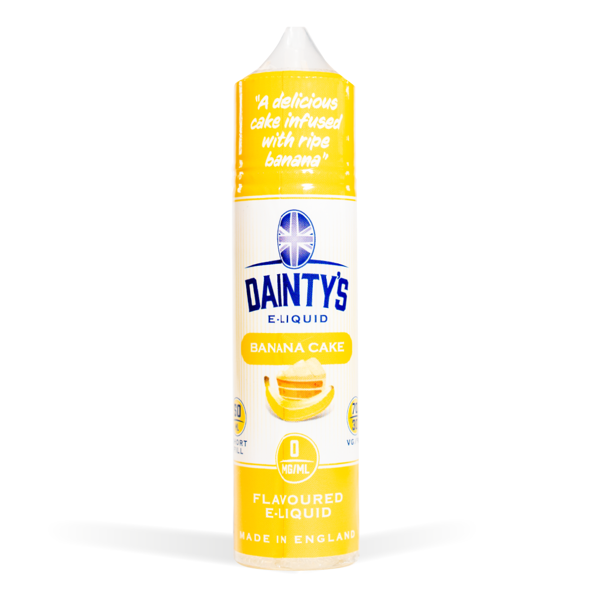 Dainty'S 50Ml E Liquid Shortfills Banana Cake 50Ml