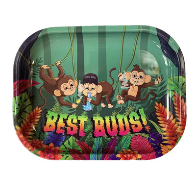 Wise Skies 'Best Buds' Small Rolling Tray