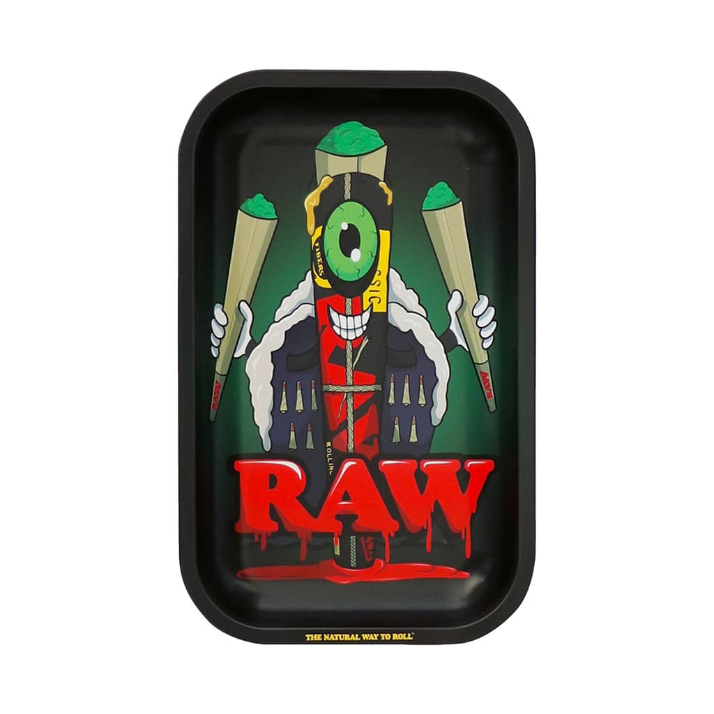 RAW 'Black Cone Monster' Rolling Tray (Small 11" x 7")