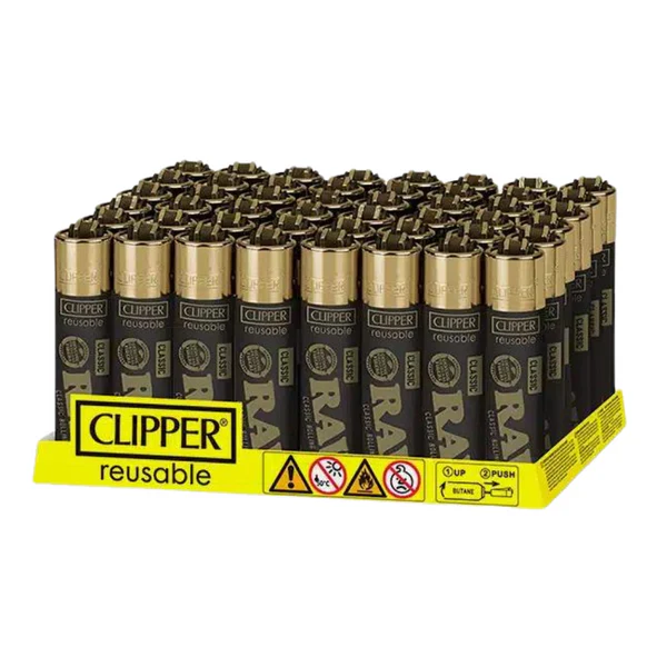 Clipper Lighters - RAW Black with Big Logo
