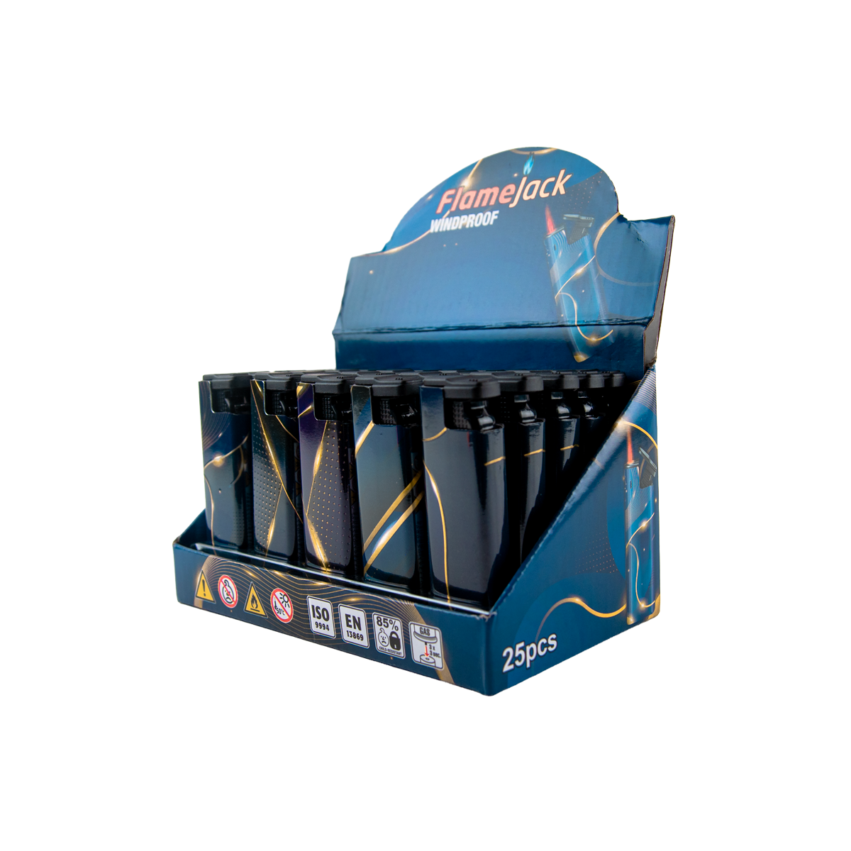 Flamejack Windproof Lighters (25 Pack)