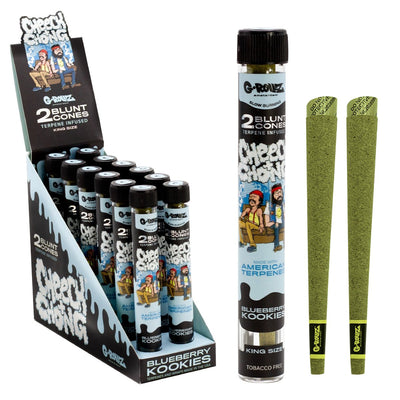 Cheech & Chong Terpene Infused Hemp Blunts - Blueberry Kookies (12 pcs)