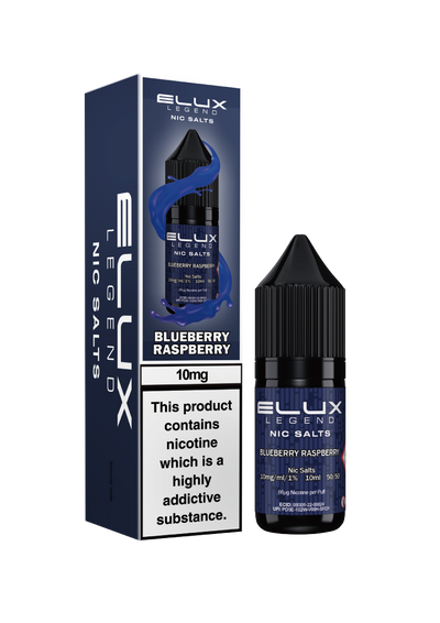Elux Legend Nic Salts: Blueberry Raspberry - 20mg (10 Pack)
