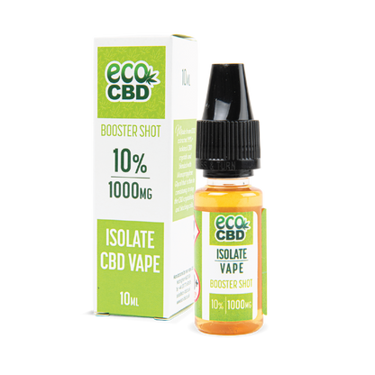 Eco-CBD 10ml Vape Booster Shot: 10% CBD Isolate - 1000mg