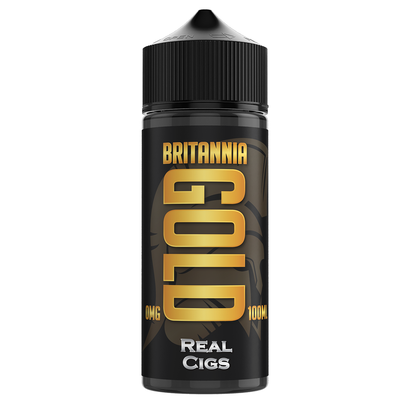 Britannia Gold Shortfill Real Cigs 100ml 0mg 40vg - (Pack Of 5)