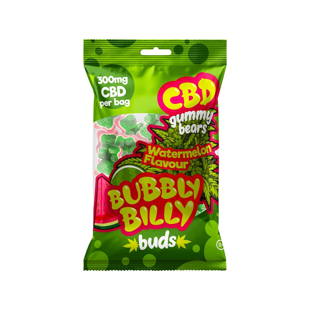 Bubbly Billy CBD Gummy Bears: Watermelon - 300mg