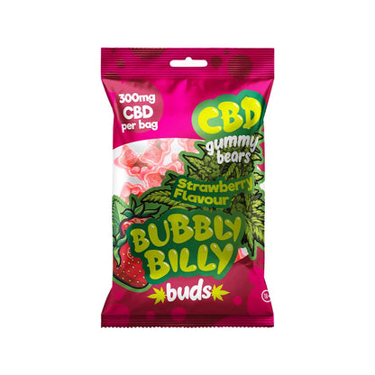 Bubbly Billy CBD Gummy Bears: Strawberry - 300mg