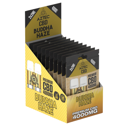 Aztec CBD Premium CBD Pods 4000mg 2x2ml - Buddha Haze