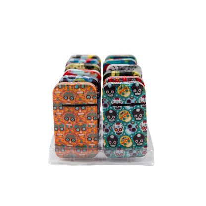 Zengaz Zl-13 Camo And Calavera Wing Jet Lighters (12 Pack)