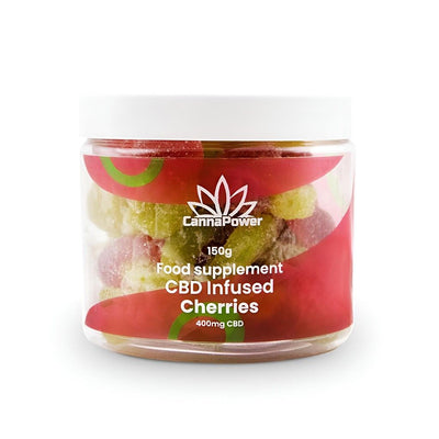 Cannapower CBD Infused Cherries - 400mg - 125g