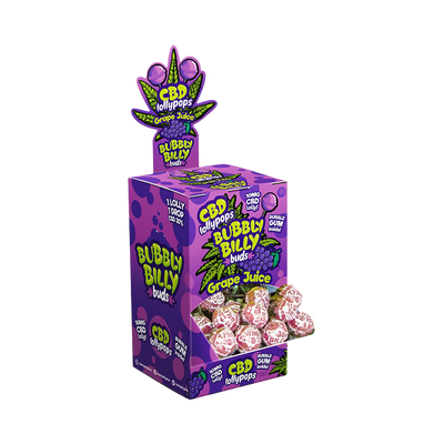Bubbly Billy Buds CBD Lollipops - Grape Juice (100 Pack)