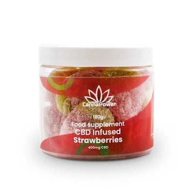 Cannapower CBD Infused Strawberries - 400mg - 125g