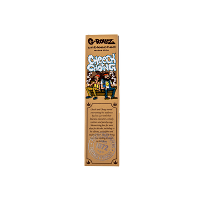 G-Rollz Cheech & Chong Unbleached Rolling Papers, Tips & Poker