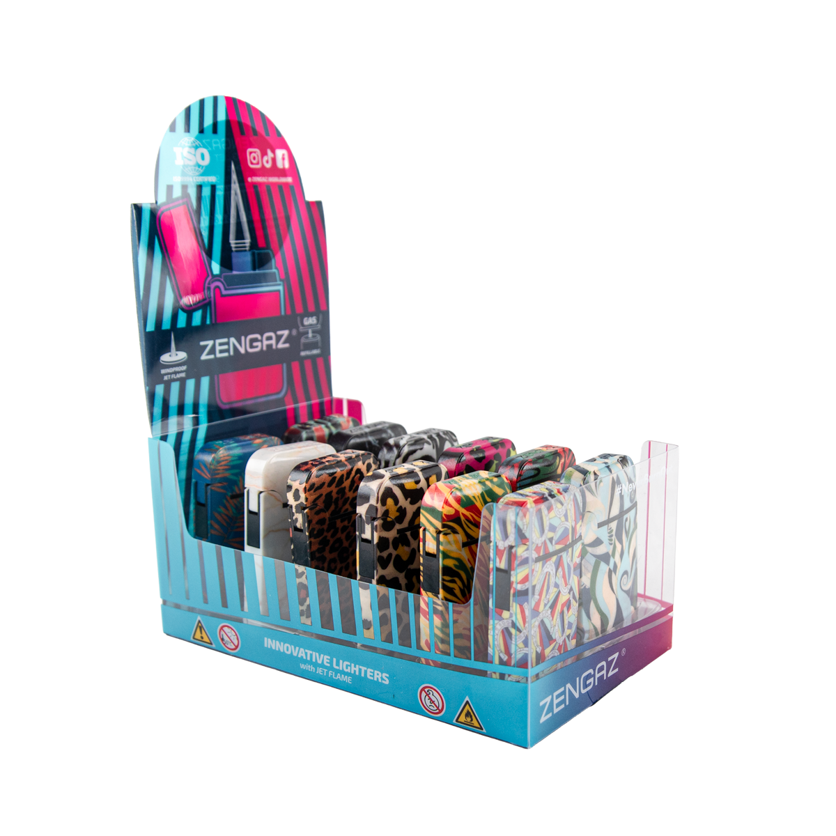 Zengaz Zl-13 Chic Wing Jet Lighters (12 Pack)