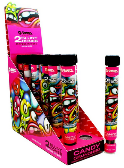 G-Rollz Terpene Infused Blunt Cones - Candy Crunched (12 pcs)