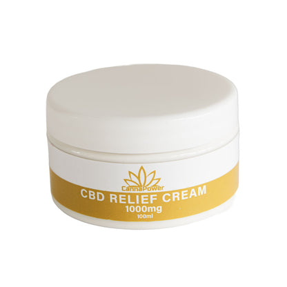 Cannapower CBD Relief Cream 1000mg - (100ml)