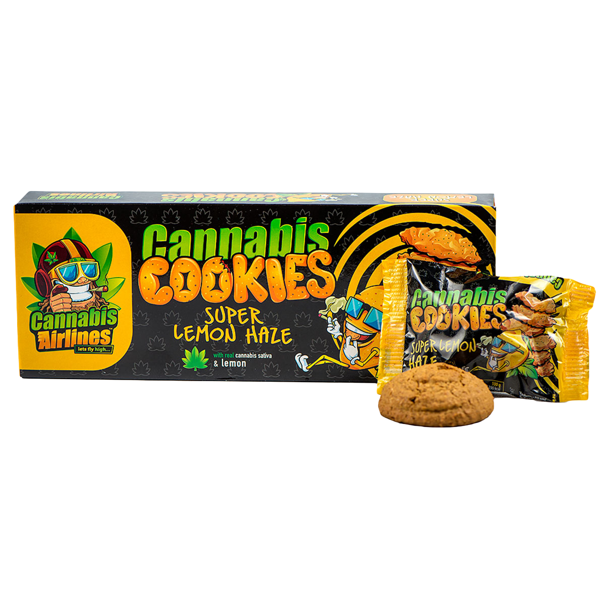 Euphoria Cannabis Airlines: Cannabis Cookies - Super Lemon Haze (6 Pack)
