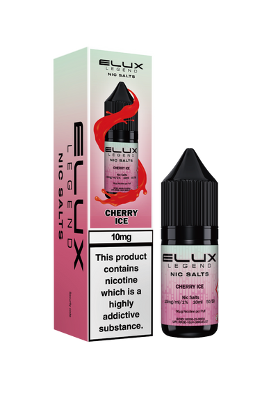Elux Legend Nic Salts: Cherry Ice - 10mg (10 Pack)