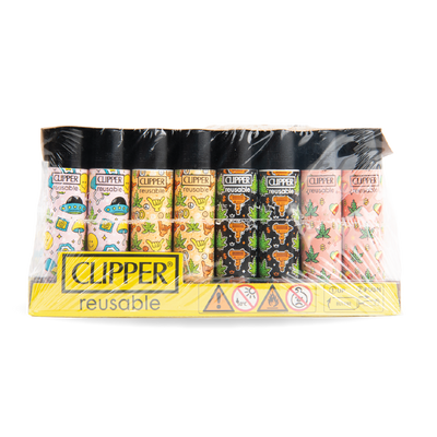 Clipper Lighters: Leaf Pattern (48 Pack)