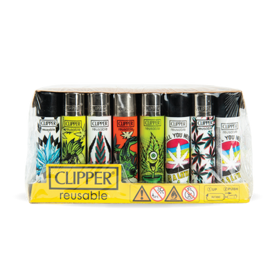 Clipper Lighters - Picos Weed (40pcs)