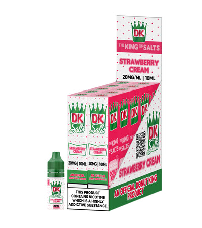 Donut King Salt Strawberry Cream Donut 10ml - (Pack Of 10)
