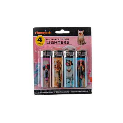 Flamejack Lighters 4 Pack (24 Pack)