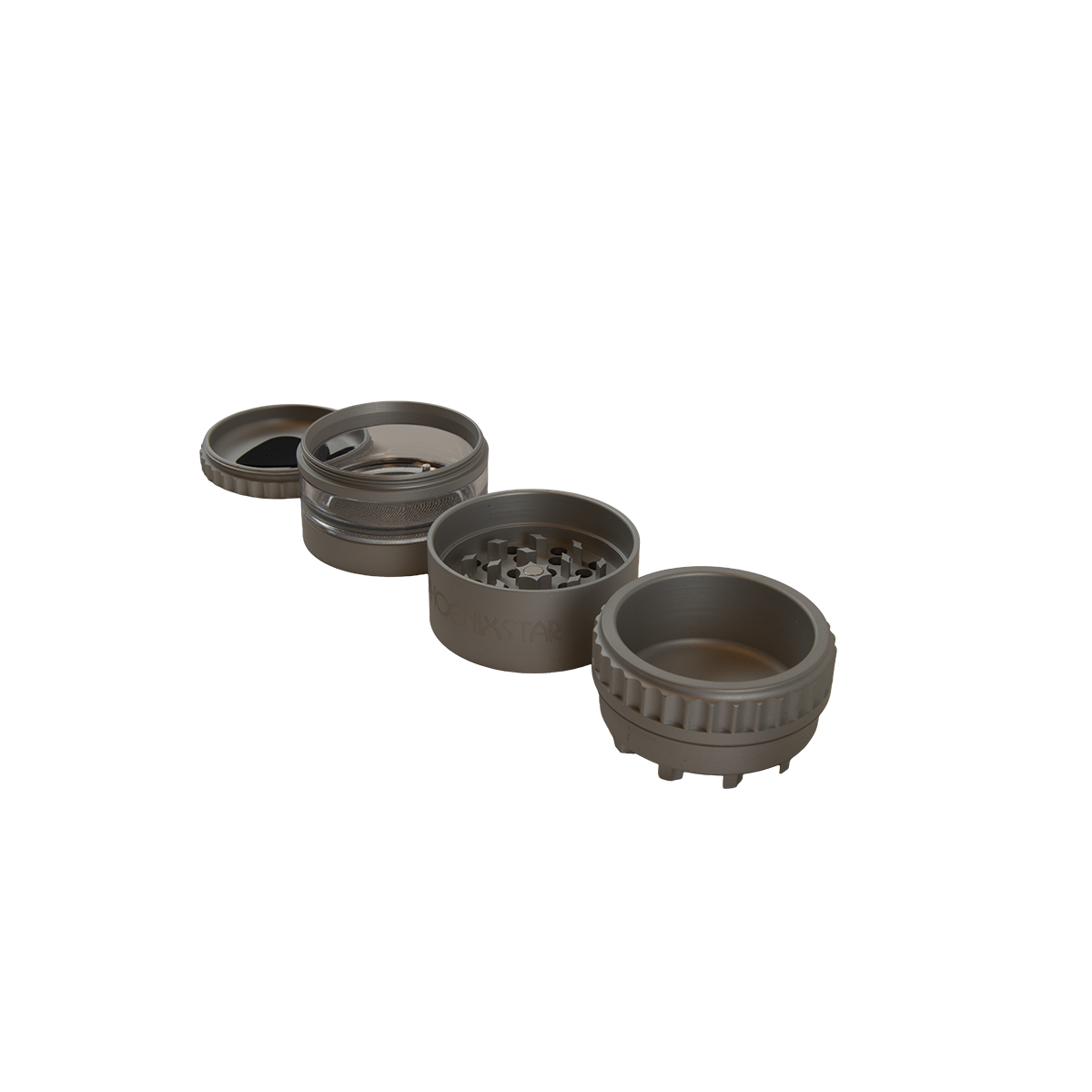 Phoenix star Built In Ashtray 4 Piece 3.3 " Grinder