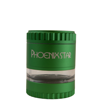 Phoenix star Built In Ashtray 4 Piece 3.3 " Grinder (PGR61)