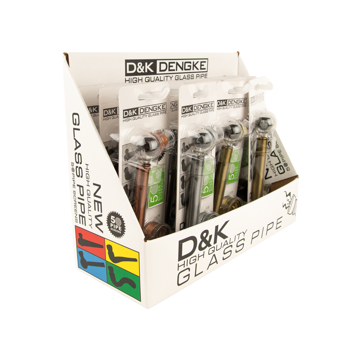 D&K Smokers Pipes Glass Spring (12 Pack)