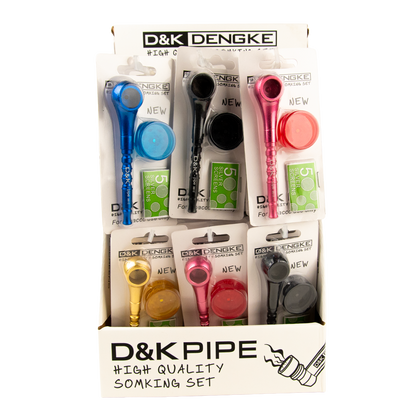 D&K Smokers Pipes: Metal Bowl Design (24 pack)