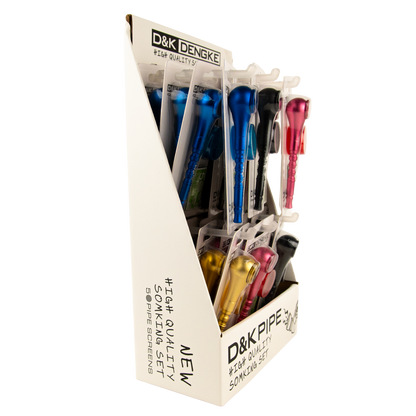 D&K Smokers Pipes: Metal Bowl Design (24 pack)